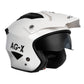 RXT AG-X Neck Curtain Farm Helmet - White