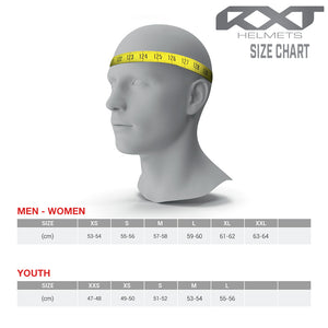 RXT 825 Street 2 Helmet - Fuel Carbo Matt Black / Silver