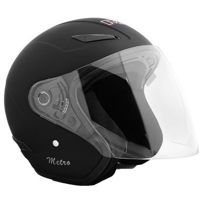 RXT Metro Open Face Helmet - Matt Black