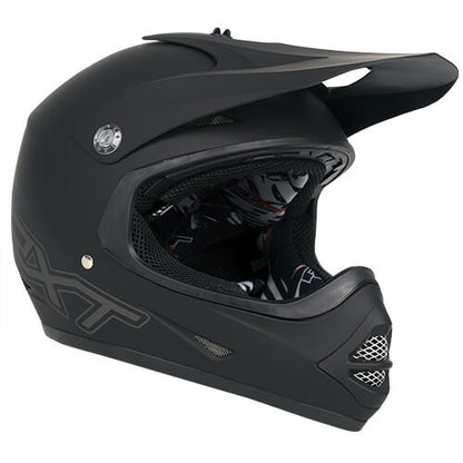 RXT XS Youth Racer 4 MX Helmet - Black Grey
