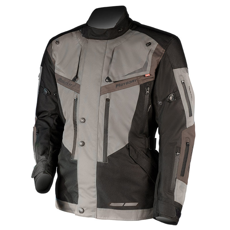 Motodry Rally 2 Waterproof Jacket - Black / Brown