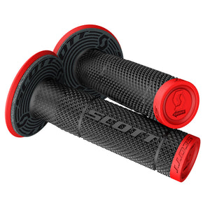 Scott SXII MX Double Density Grips - Red / Black