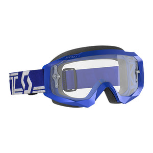 Scott Hustle-X Adult MX Goggles - Blue White - Clear Works Lens