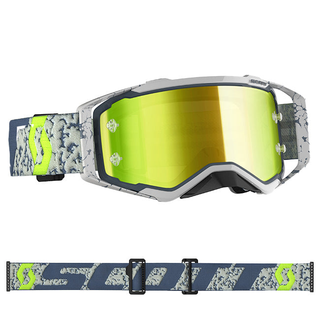 Scott Prospect Adult MX Goggles - Dark Grey - Yellow Chrome Works Lens