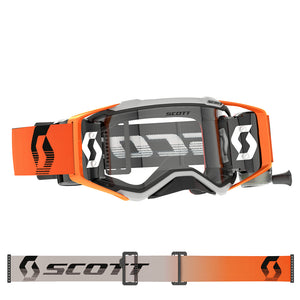 Scott Prospect WFS Adult MX Goggles - Grey Orange - Clear Works Lens