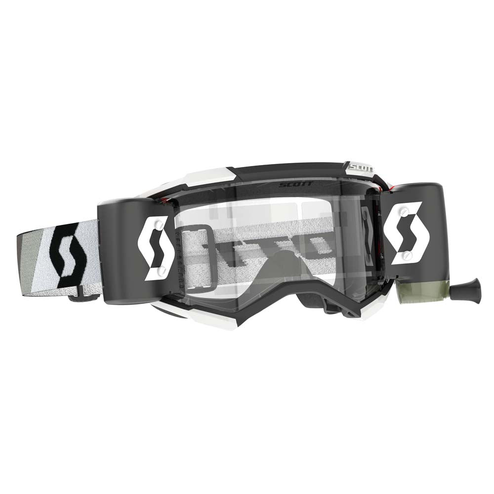 Scott Prospect WFS Adult MX Goggles - Premium Black White - Clear Works Lens