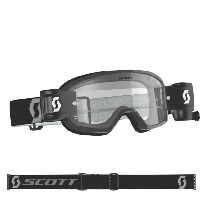 Scott Buzz Youth MX Pro WFS Goggles - Black Grey - Clear Works Lens