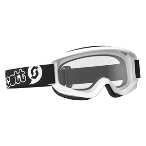 Scott Agent Youth MX Goggles - White - Clear Lens