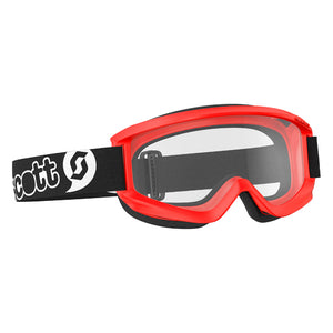 Scott Agent Youth MX Goggles - Red - Clear Lens