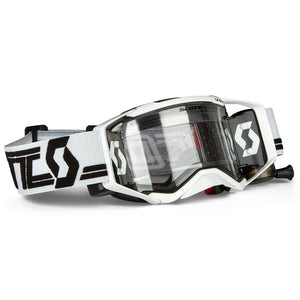 Scott Prospect Super WFS Adult MX Goggles - White Black - Clear Lens