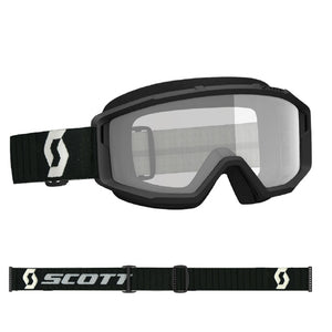 Scott Primal Adult MX Goggles - Black Grey - Clear Lens