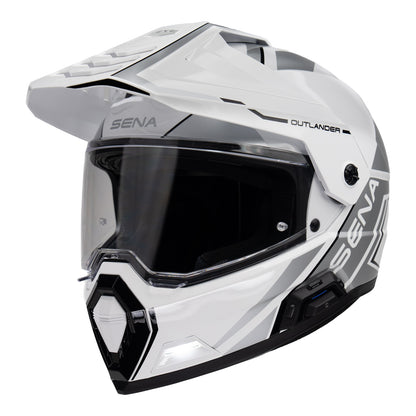 Sena Outlander Smart ADV Dual-Sport Helmet - Gloss White