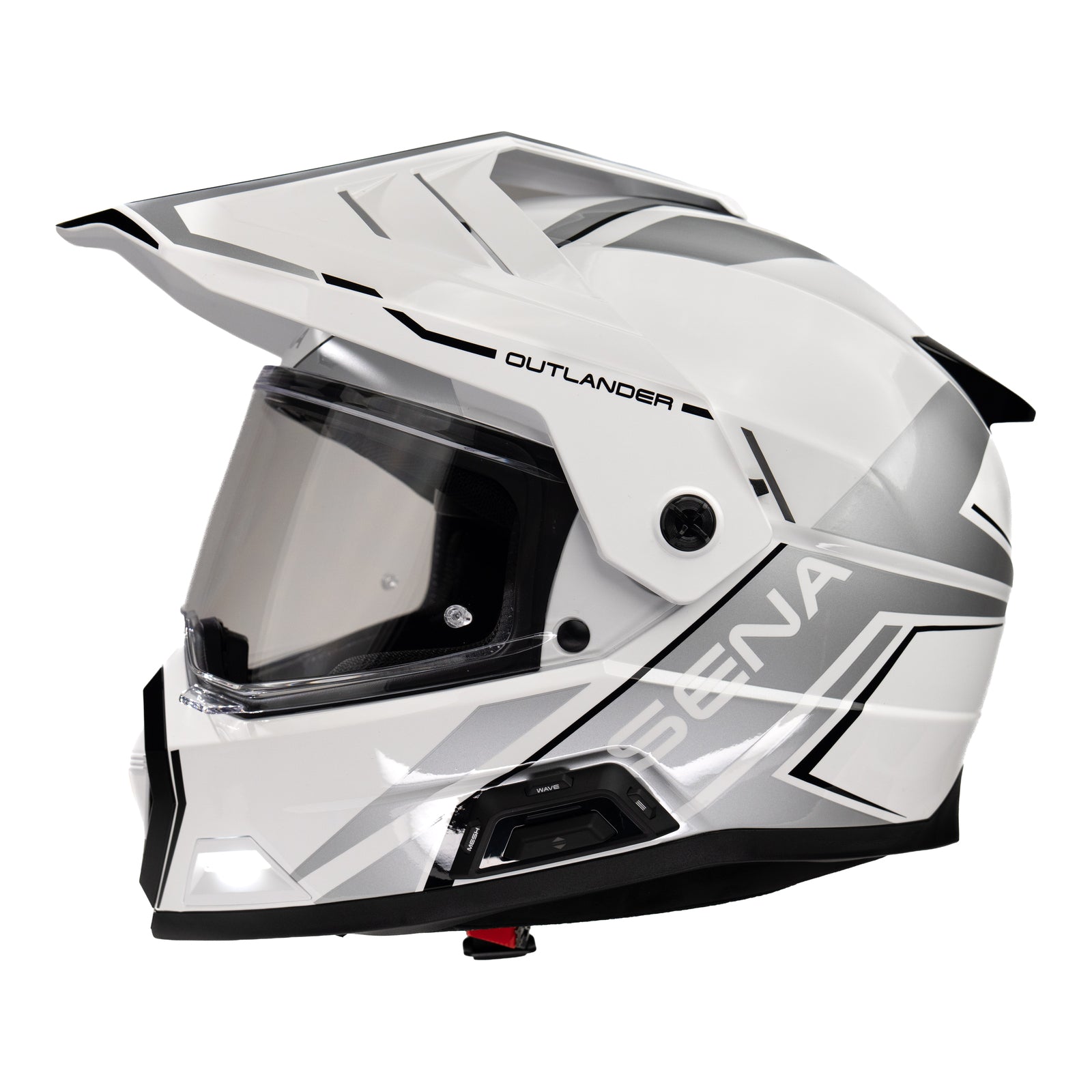 Sena Outlander Smart ADV Dual-Sport Helmet - Gloss White