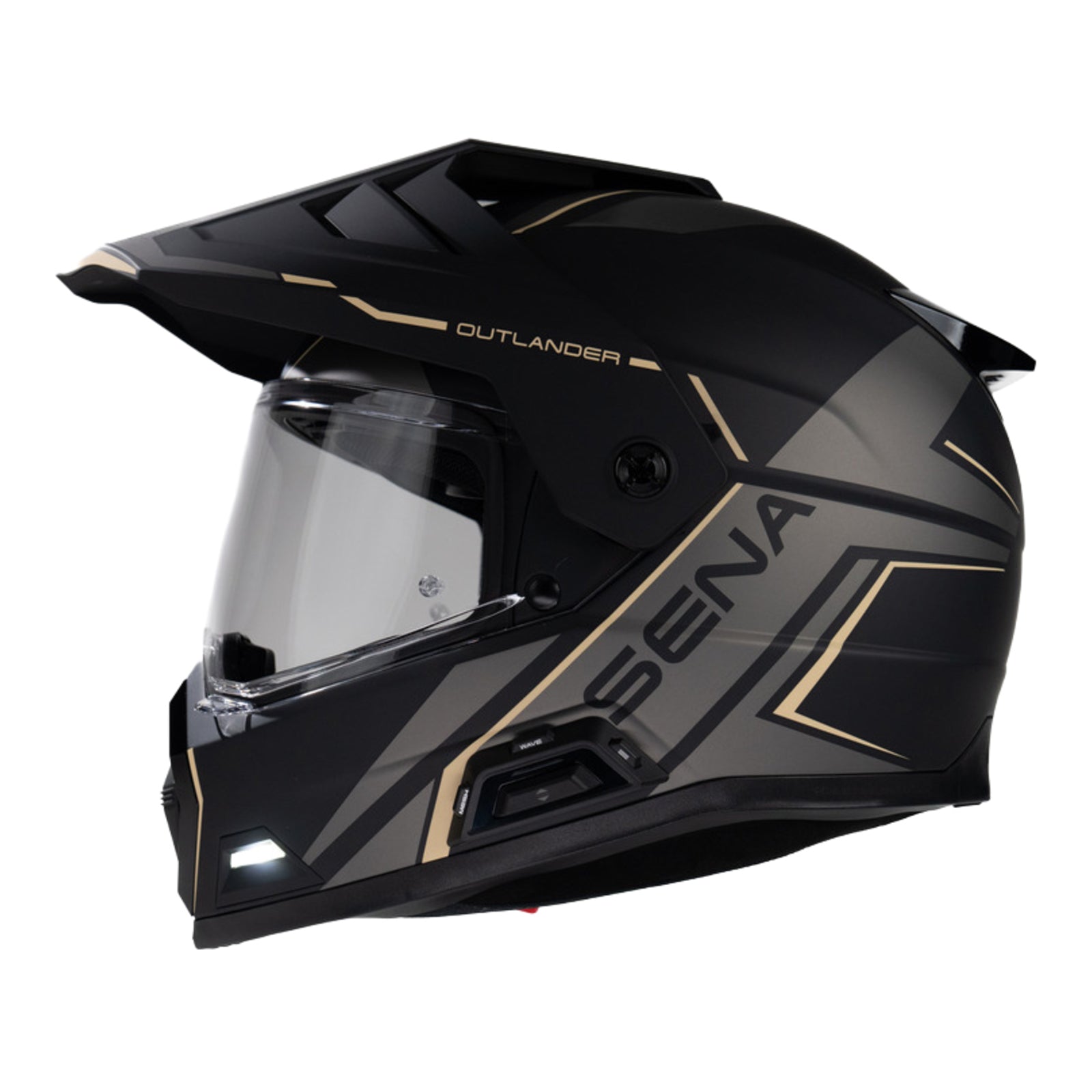 Sena Outlander Smart ADV Dual-Sport Helmet - Matte Black