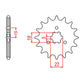 Sprocket Kit Kawasaki KX125 '00-'02 - 520EXW 12/49