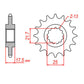 Sprocket Kit Honda CBR400RR - 525XRE 15/42