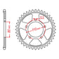 Sprocket Kit Honda CRF1000L Africa Twin '16- (recc) 525ZXW 16/42