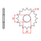 Sprocket Kit Suzuki GN125 - 428H 14/42