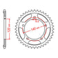 Sprocket Kit Suzuki DL1000 V-Strom '06-'12 (econo) - GB525XRE 17/41