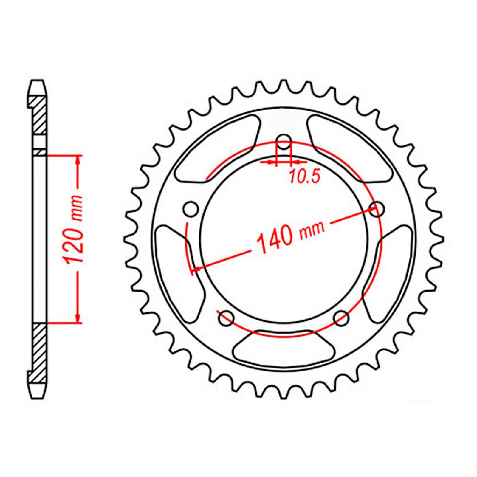 Sprocket Kit Suzuki DL1000 V-Strom '06-'12 (econo) - GB525XRE 17/41