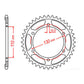 Sprocket Kit Yamaha YZF-R1 '04-'08 (recommended) - 530ZXW 17/45
