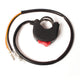 WHITES SWITCH BLOCK HEADLIGHT ON-OFF (20mm) RED TOGGLE