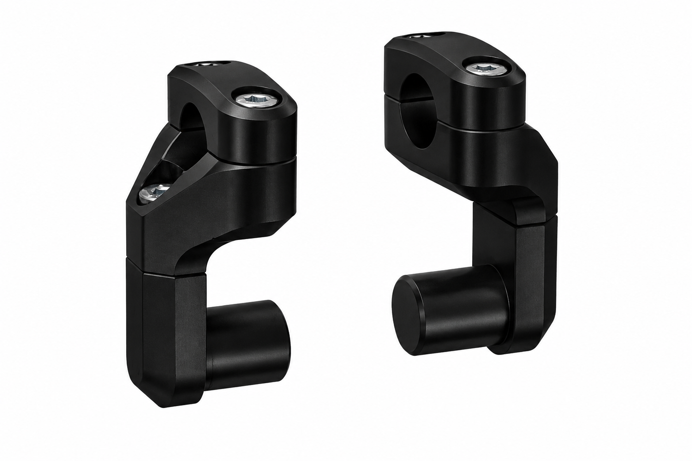 SW Motech Vario Barback Handlebar Risers - 28mm Black