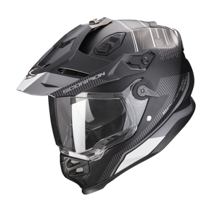 Scorpion EXO ADF-9000 Air Adventure Helmet - Desert Matt Black Silver