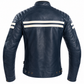 Segura 2XL Retro Leather Jacket - Blue White