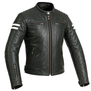 Segura Retro MEDIUM Ladies Leather Jacket - Black White