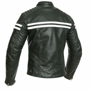 Segura Retro MEDIUM Ladies Leather Jacket - Black White