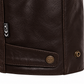 Segura Retro Leather Jacket - Brown Orange