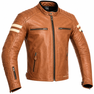 Segura XL Retro Leather Jacket - Camel