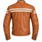 Segura Retro Leather Jacket - Camel