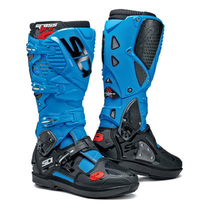 Sidi Crossfire 3 SRS MX Boots - Light Blue / Black