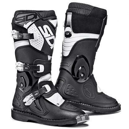 Sidi Flame Youth MX Boots - Black / White