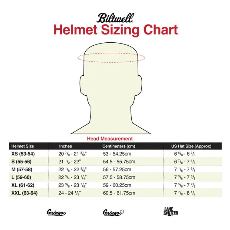 BILTWELL GRINGO Helmet -  GLOSS BLACK