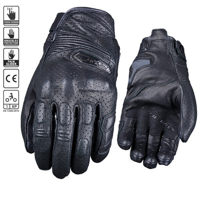 Five SportCity Evo Leather Gloves - Black