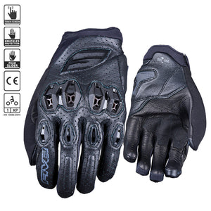 Five Stunt EVO 2 Leather Gloves - Black