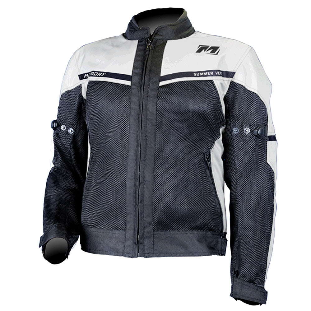 Motodry Summer Vent Jacket - White / Black