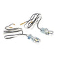 WHITES NUMBER PLATE LED BOLT LIGHT 13.5X12.8 SIL (Pair)