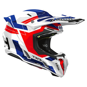 Airoh Twist 3 Adult MX Helmet - Dynasty Red/Blue Gloss