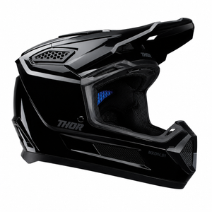 Thor Fleet Adult MX Helmet - Blackout Gloss Black