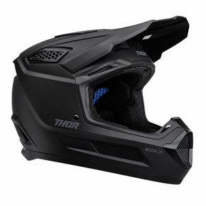 Thor Fleet Adult MX Helmet - Blackout Matt Black