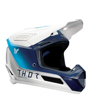 Thor Fleet Adult MX Helmet - Storm White Navy