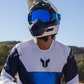 Thor Fleet Adult MX Helmet - Storm White Navy