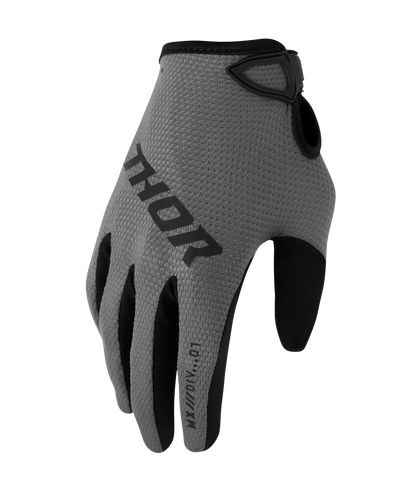 Thor Ridemode Adult Womens MX Gloves - Static Grey