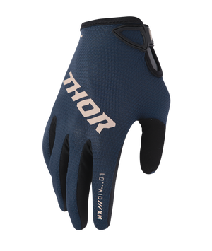Thor Ridemode Adult Womens MX Gloves - Static Midnight