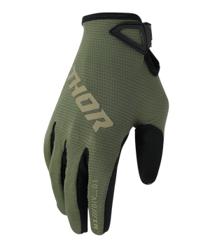 Thor Ridemode Youth MX Gloves - Static Camo
