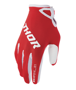 Thor Ridemode Youth MX Gloves - Static Red